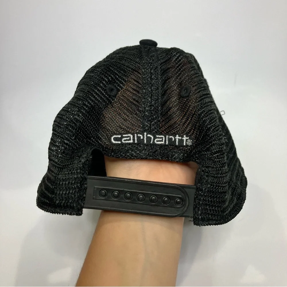 Carhartt trucker hat black youth one size fits most casual outdoor‎ trendy